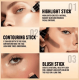 PECOLOVERS 6-Color Shimmer Highlighter Stick – Waterproof, Strong Coverage, Face & Body Illuminator PECOLOVERS 6-Color Shimmer Highlighter Stick – Waterproof, Strong Coverage, Face & Body Illuminator
