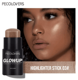 PECOLOVERS 6-Color Shimmer Highlighter Stick – Waterproof, Strong Coverage, Face & Body Illuminator PECOLOVERS 6-Color Shimmer Highlighter Stick – Waterproof, Strong Coverage, Face & Body Illuminator