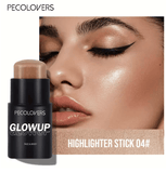 PECOLOVERS 6-Color Shimmer Highlighter Stick – Waterproof, Strong Coverage, Face & Body Illuminator PECOLOVERS 6-Color Shimmer Highlighter Stick – Waterproof, Strong Coverage, Face & Body Illuminator