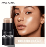 PECOLOVERS 6-Color Shimmer Highlighter Stick – Waterproof, Strong Coverage, Face & Body Illuminator PECOLOVERS 6-Color Shimmer Highlighter Stick – Waterproof, Strong Coverage, Face & Body Illuminator