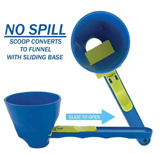 Protein Powder Funnel Spoon – Measuring Spoon with Long Handle for Easy Scoop and Sliding into Water Bottles