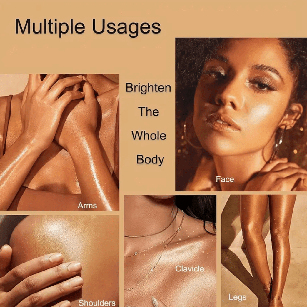 QIBEST 5-Color Liquid Highlighter – Glitter Makeup Glow, Face & Body Illuminator QIBEST 5-Color Liquid Highlighter – Glitter Makeup Glow, Face & Body Illuminator