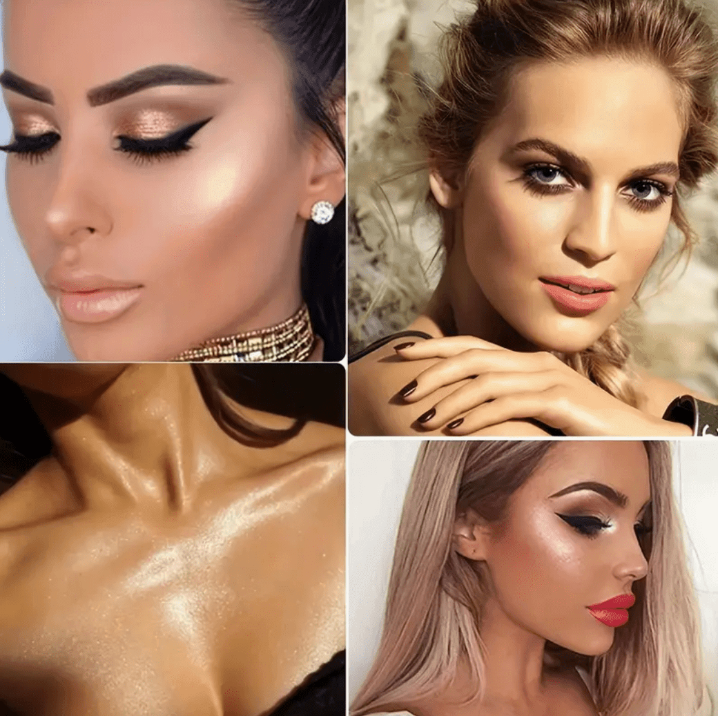 QIBEST 5-Color Liquid Highlighter – Glitter Makeup Glow, Face & Body Illuminator QIBEST 5-Color Liquid Highlighter – Glitter Makeup Glow, Face & Body Illuminator