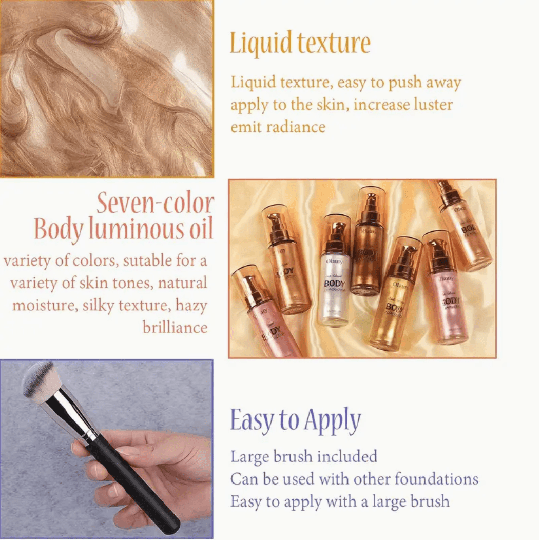 QIBEST 5-Color Liquid Highlighter – Glitter Makeup Glow, Face & Body Illuminator QIBEST 5-Color Liquid Highlighter – Glitter Makeup Glow, Face & Body Illuminator