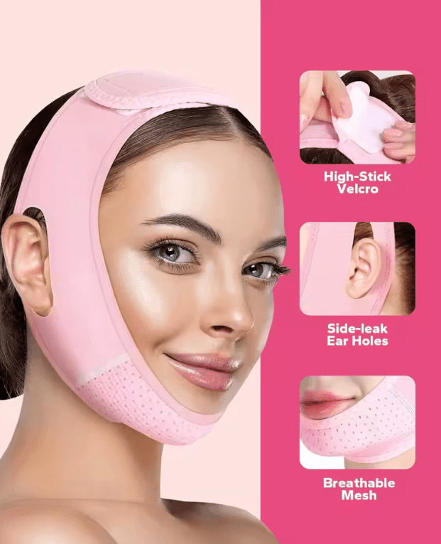 💆♀️ Reusable V-Line Mask – Double Chin Reducer & Chin Up Patch for a Firm, V-Shaped Face 💆♀️ Reusable V-Line Mask – Double Chin Reducer & Chin Up Patch for a Firm, V-Shaped Face