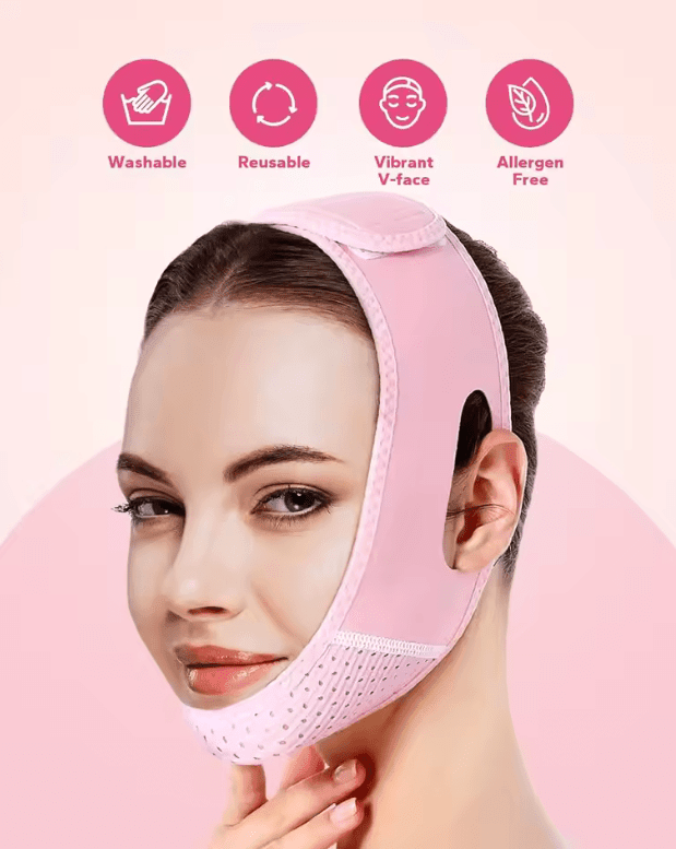 💆♀️ Reusable V-Line Mask – Double Chin Reducer & Chin Up Patch for a Firm, V-Shaped Face 💆♀️ Reusable V-Line Mask – Double Chin Reducer & Chin Up Patch for a Firm, V-Shaped Face