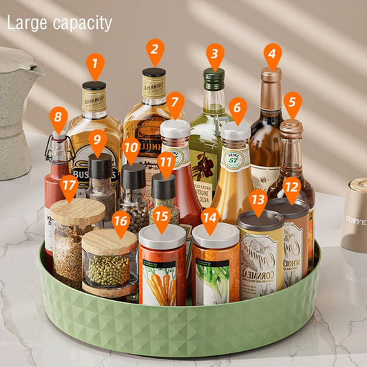 360° Rotating Kitchen Storage Spice Rack