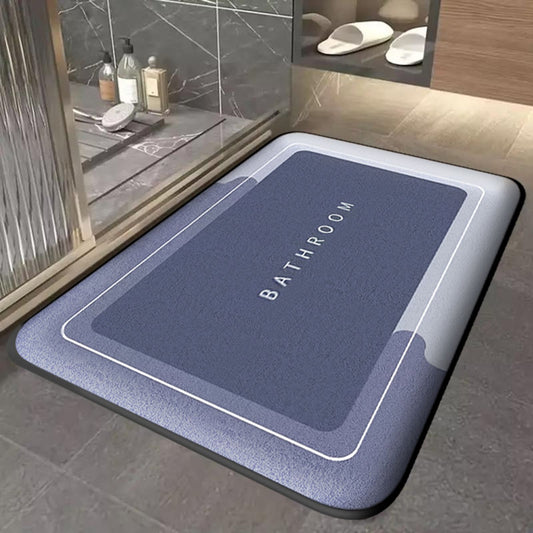 Thickened Absorbent Bathroom Mat - Quick-Drying Non-Slip Entry Mat