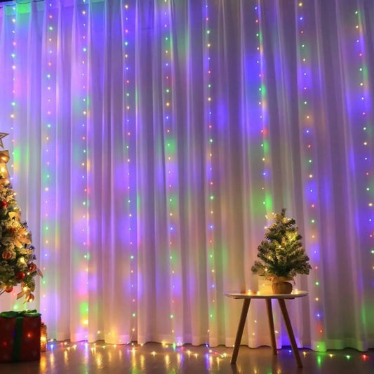 LED Curtain String Lights - USB Fairy Lamp for Home & Garden