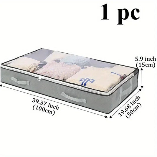 Large Under-Bed Storage Box for Clothes and Quilts