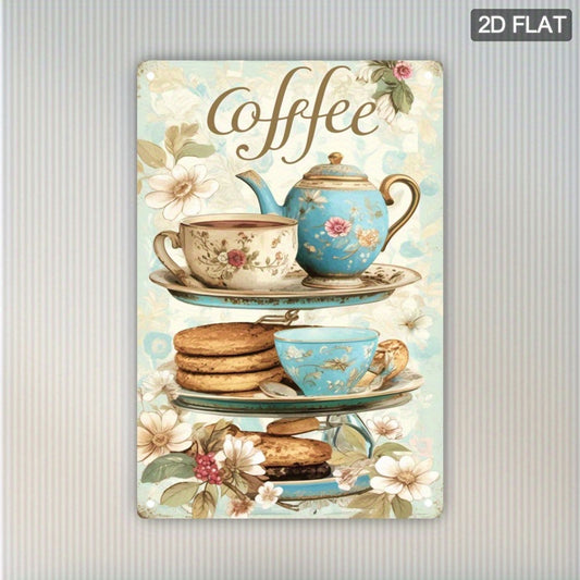 Vintage Coffee Tea Decorative Wall Art Sign