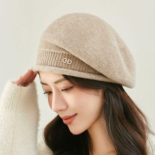 Women's Winter Knit Beret - Soft Warm Stretchy Hat