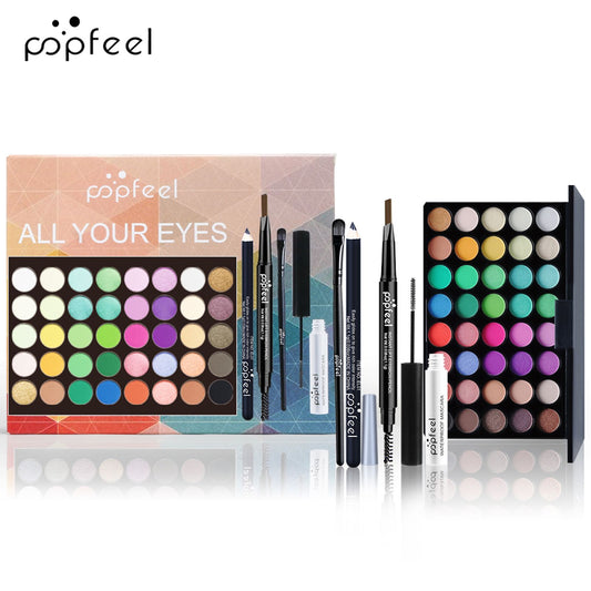 POPFEEL Eye Makeup Set with Eyeshadow, Eyeliner, and More