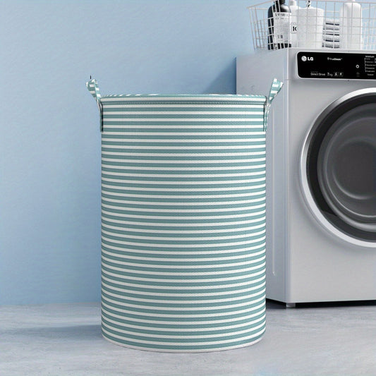 Foldable Minimalist Striped Laundry Basket