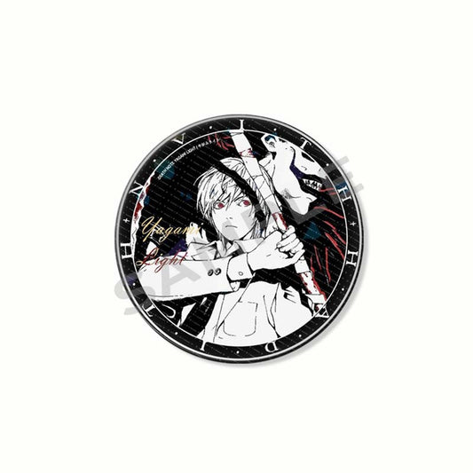 Classic Anime Death Note Button Pin - Yagami & Ryuk Brooch