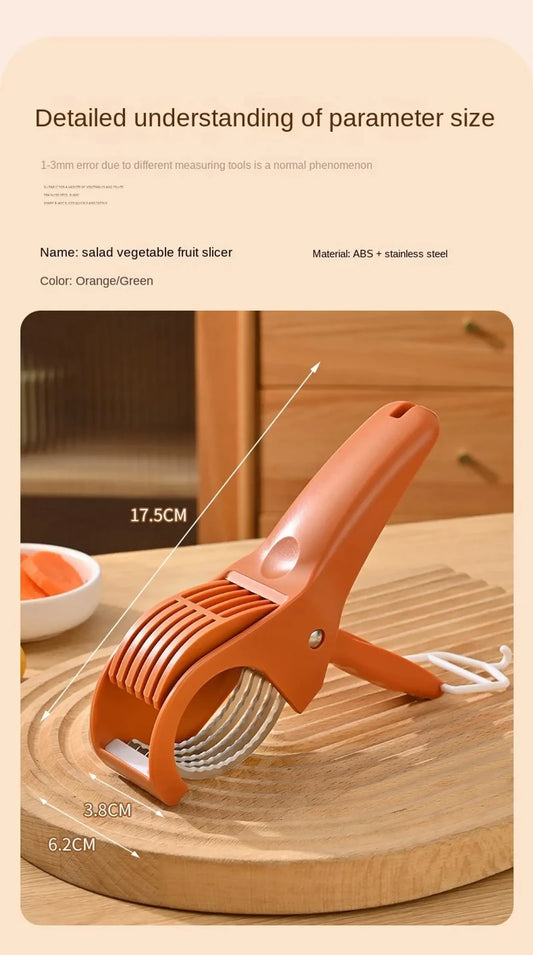 HooFun Stainless Steel Vegetable and Fruit Slicer