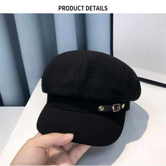 Casual Octagonal Newsboy Hat for Autumn and Winter