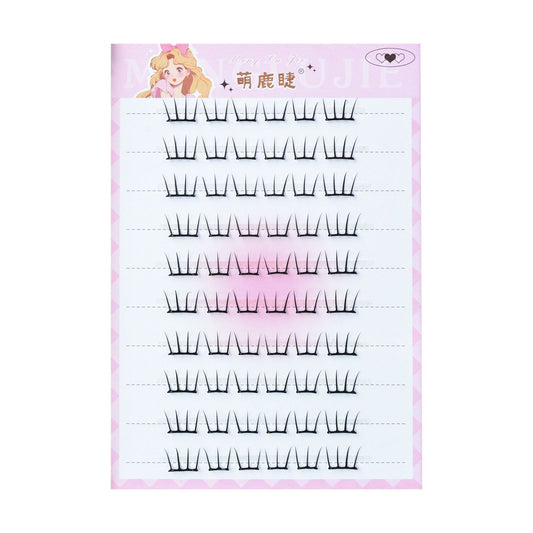 Self-Adhesive Fluffy Cluster Eyelashes for Daily Makeup