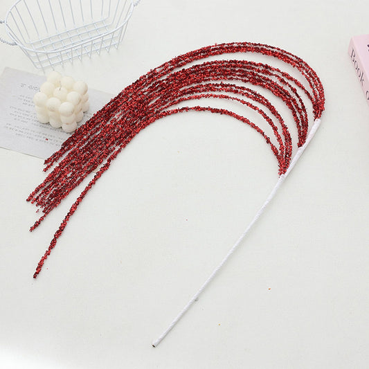 90CM Glitter Sequins and Tassels for Christmas Arrangements