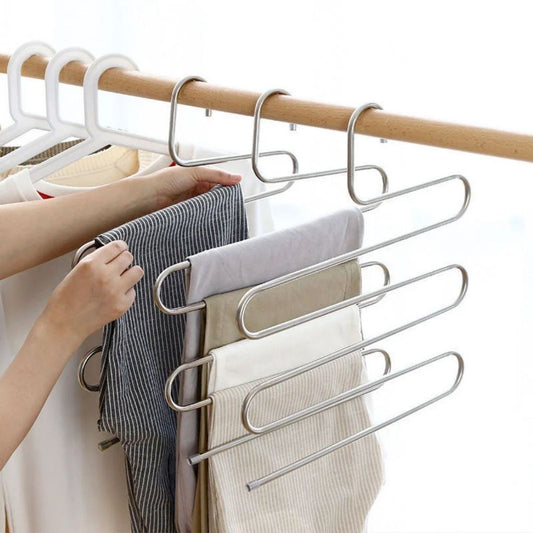 5-Layer Non-Slip Multi-Functional Clothes Hanger Rack