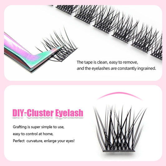 YUANZHIJIE Individual Eyelash Extensions - C/D Curl Wispy Volume