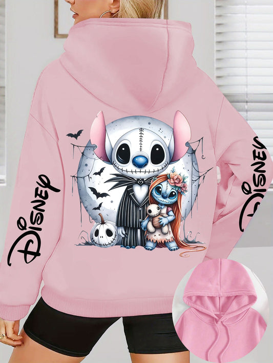 Women's Disney Jack Skellington & Stitch Oversized Hoodie