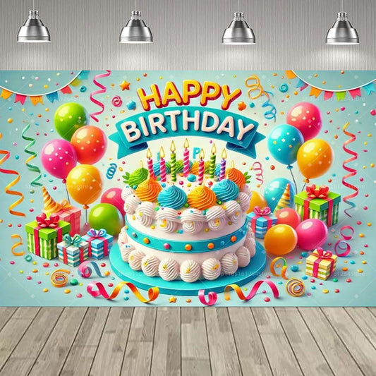 3D Happy Birthday Theme Party Decoration Set