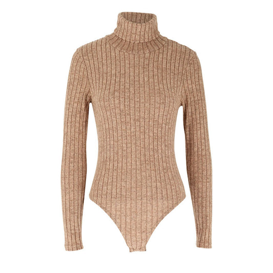 Autumn Women’s Solid Turtleneck Bodysuit