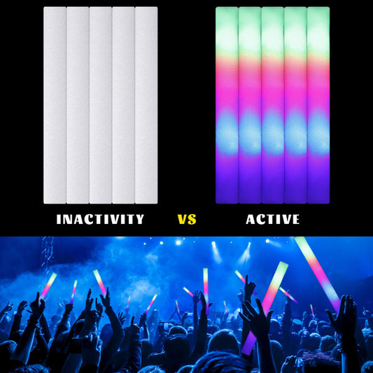 15/30 Pcs Colorful LED Glow Sticks for Parties
