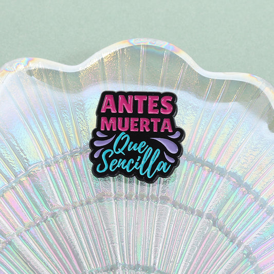 Funny Spanish Quotes Enamel Pin - Custom Brooch Jewelry