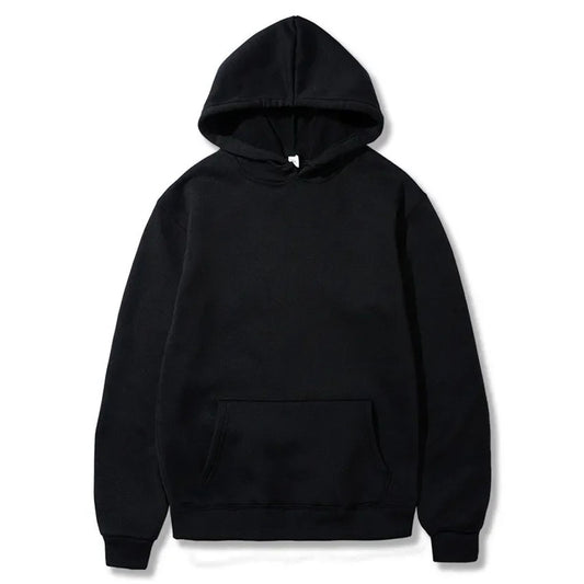 Men's and Women's Hooded Solid Color Sweatshirt