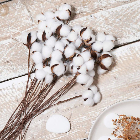 Naturally Cotton Floral Spray for Home Decor