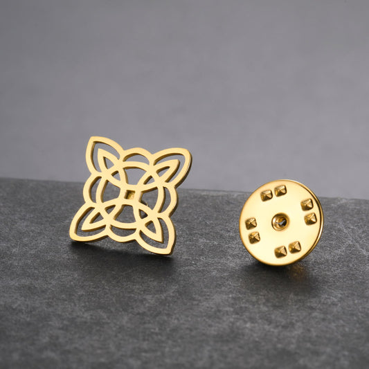 Skyrim Amulet Witch Knot Brooch - Stainless Steel Badge Pin