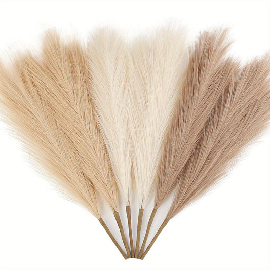 6PCS Artificial Pampas Grass for Floral Arrangements