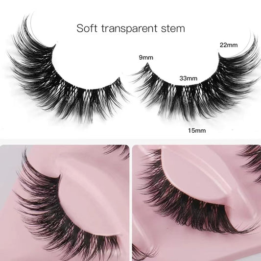 5 Pairs Cat Eye Faux Eyelashes