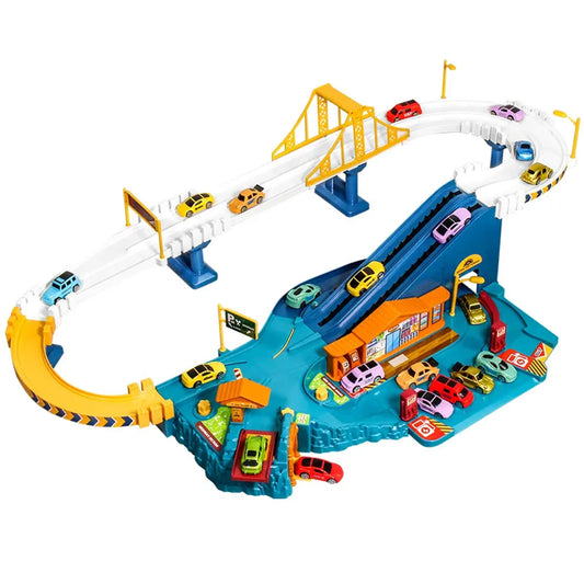 Electric Rail Car Dinosaur Adventure Racing Toy for Kids