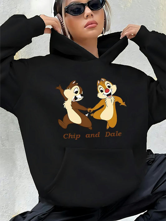 Women's Disney Chip & Dale Fleece Hoodie Pullover