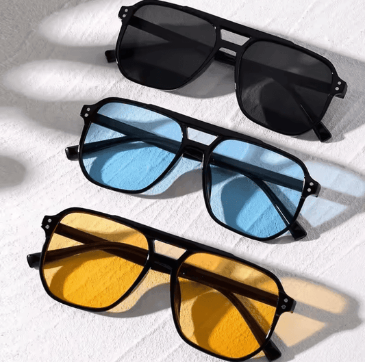 Vintage Big Sunglasses – Square Designer Shades for Men & Women