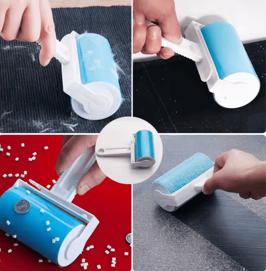 Washable Sticky Roller – Reusable Pet Hair & Dust Remover for Clothes, Sofa & Carpet