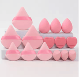 20-Piece Pink Makeup Sponge & Puff Set – Perfect for Cream, Powder & Concealer Application