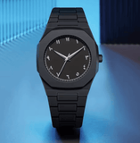 2025 AAA Luxury Men’s Watch – Black & White Classic Anime Line Style, Top Brand, High-Quality Waterproof Quartz Watch
