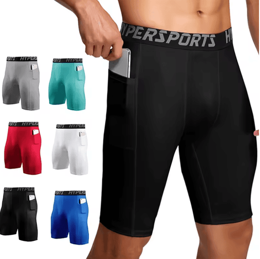2025 Men’s Compression Shorts – Performance Gym & Running Tights for Summer