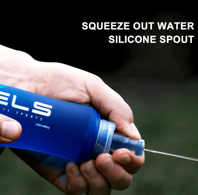 250ml/500ml Outdoor Collapsible Silicone Water Bottle – Convenient for Running, Camping & Hiking