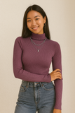 2025 Women’s Knitted Ribbed Turtleneck Sweater – Warm Autumn Winter Style