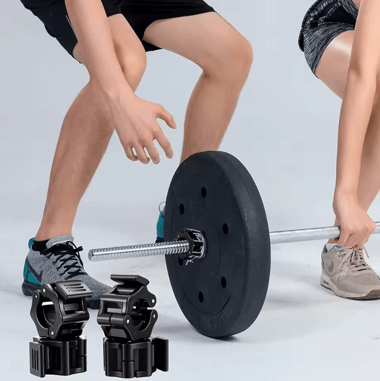 2Pcs Quick Release Barbell Clamps – Spin Lock Barbell Collars for Weightlifting & Strength Training
