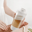 450ML Rechargeable Protein Shaker Bottle – Gym & Coffee Mixer Cup