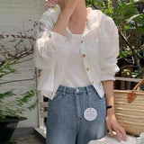 Camisa de rayas versátil para mujer: cárdigan de verano con protección solar y capucha de manga larga