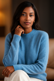 Autumn Winter Women's Sweater – Korean Fashion Warm Knitwear, Half Turtleneck Pullover, Long Sleeve Basic Solid Color Top