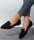 Spring & Autumn Women’s Pointed Toe Flat Walking Shoes - Casual Comfort