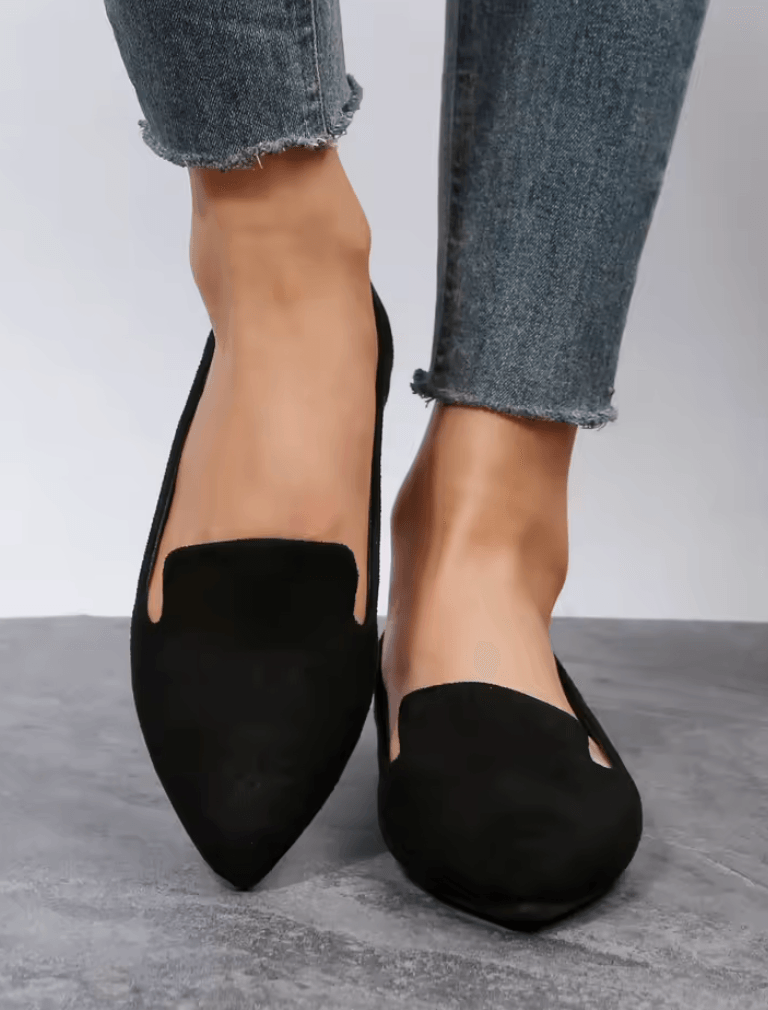Spring & Autumn Women’s Pointed Toe Flat Walking Shoes - Casual Comfort